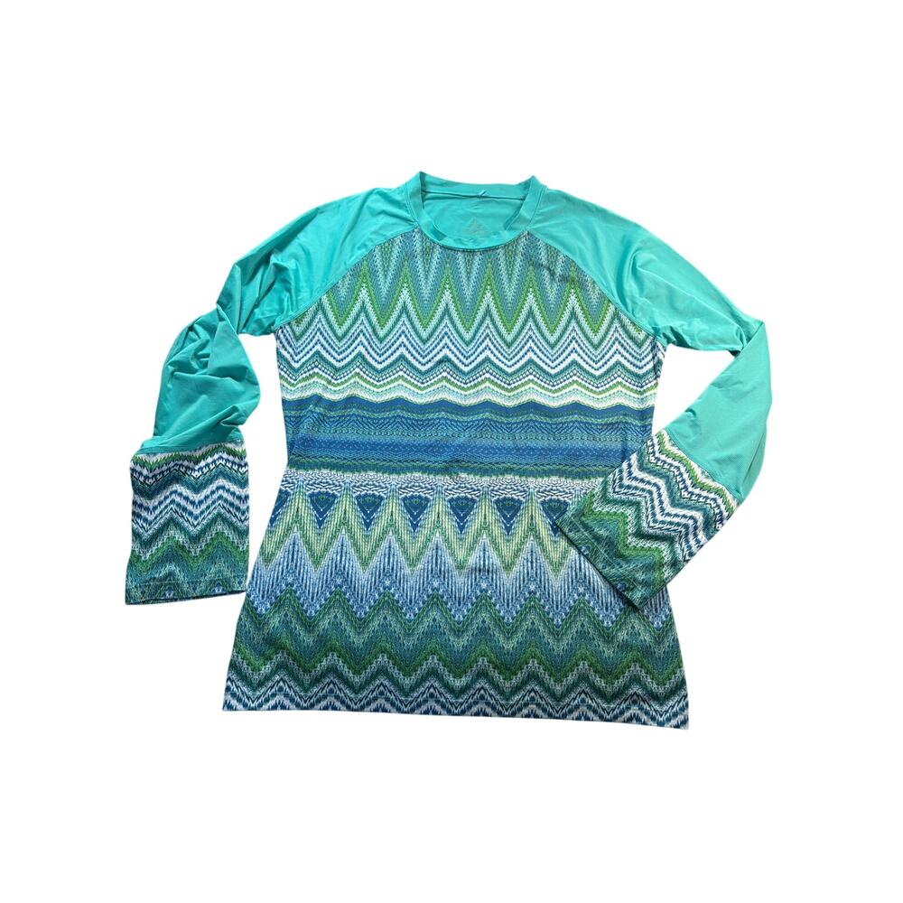 PrAna Rory Long-sleeve rash guard swim shirt women's size L